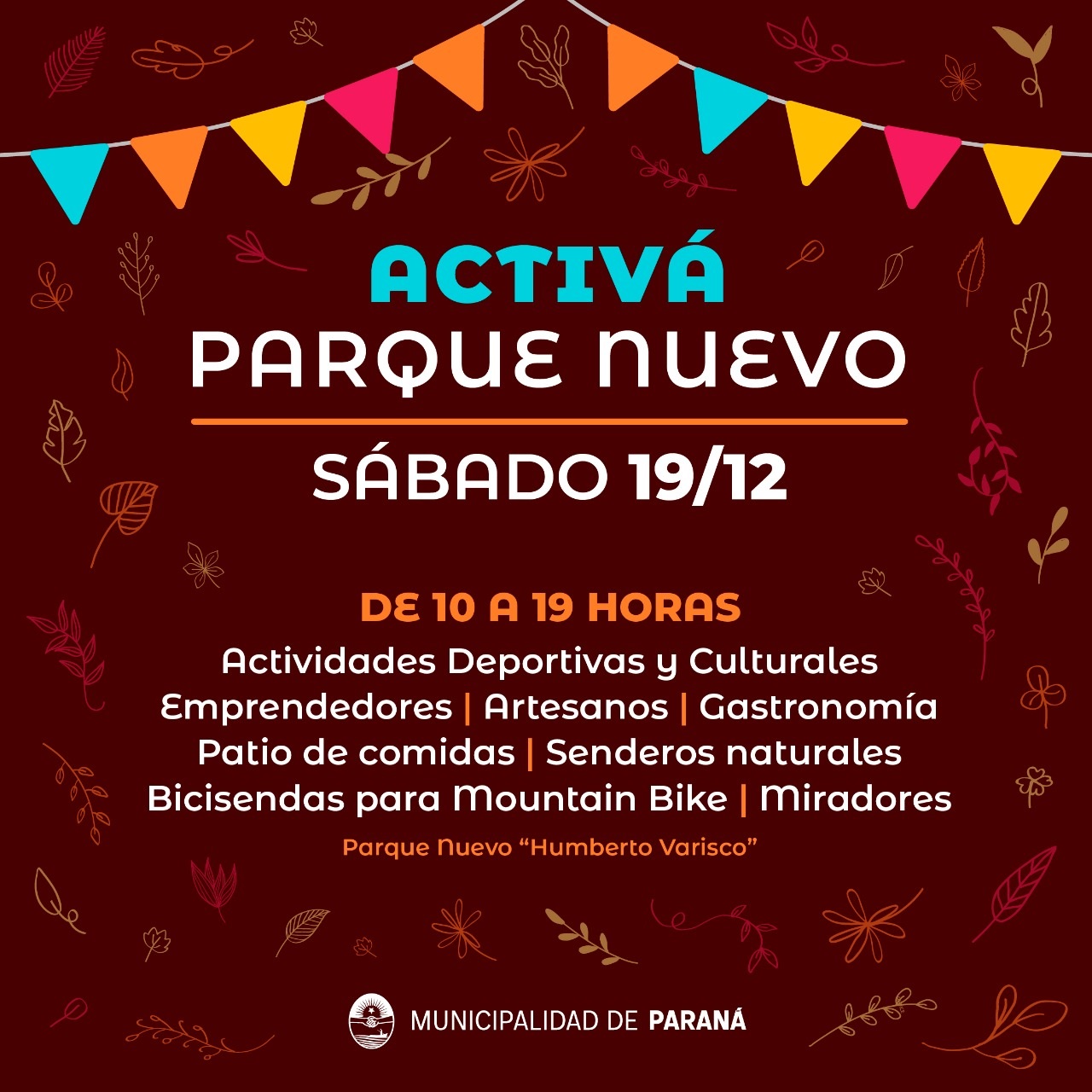 Activá Parque Nuevo, nueva propuesta del ciclo de ferias en espacios públicos