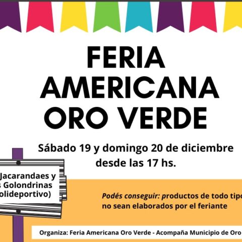 Feria Americana Oro Verde en el polideportivo municipal Feria Americana Oro Verde en el polideportivo municipal