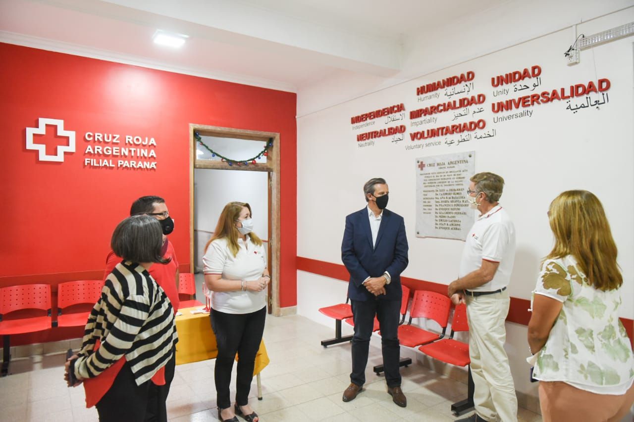 Bahl reconoció el trabajo de la Cruz Roja