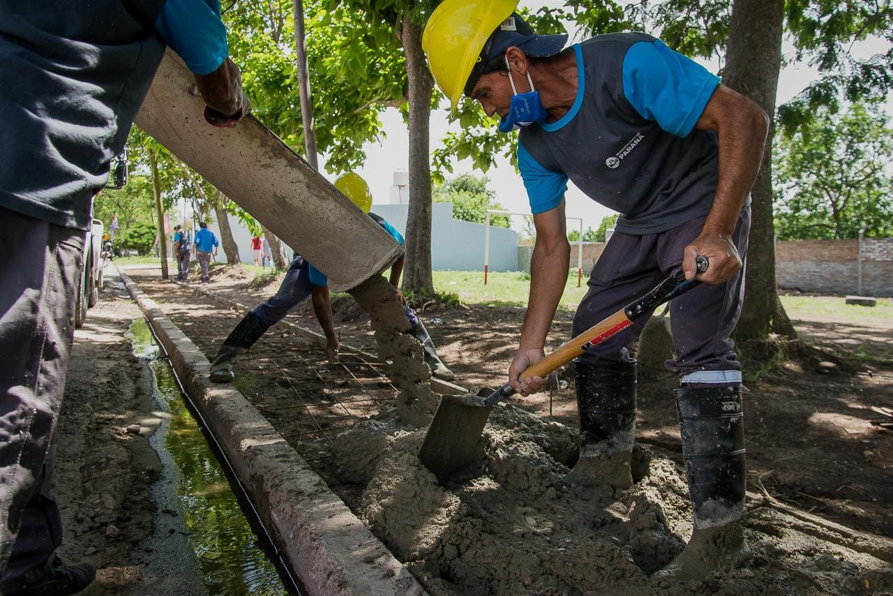El municipio trabajó en las mejoras de plaza Entre Ríos