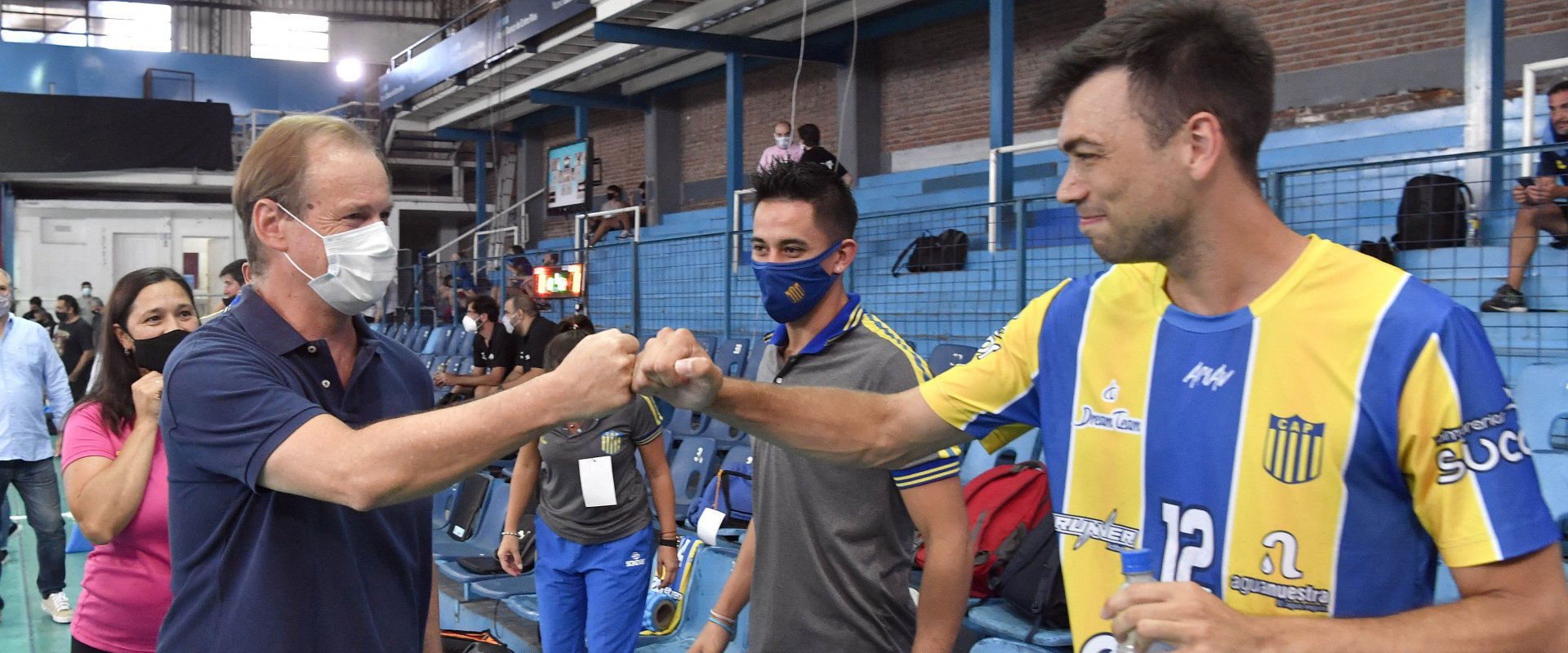 Bordet estuvo en Sionista y destacó la modalidad burbuja para el desarrollo del torneo de voleibol