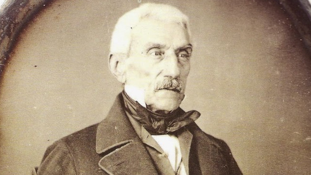 El único retrato de San Martín. Es un daguerrotipo que se tomó en París en 1848. Está en el Museo Histórico Nacional.