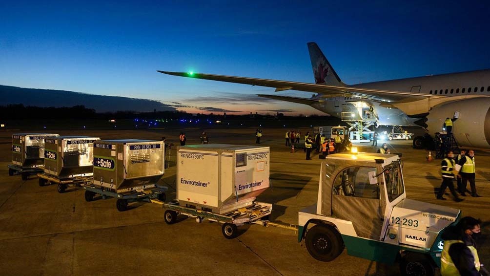 Llegan casi 5 millones de vacunas y Argentina ya supera las 55 millones de dosis recibidas Llegan casi 5 millones de vacunas y Argentina ya supera las 55 millones de dosis recibidas