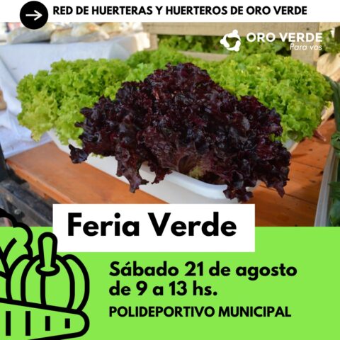 Feria verde el próximo sábado en el polideportivo municipal Feria verde el próximo sábado en el polideportivo municipal