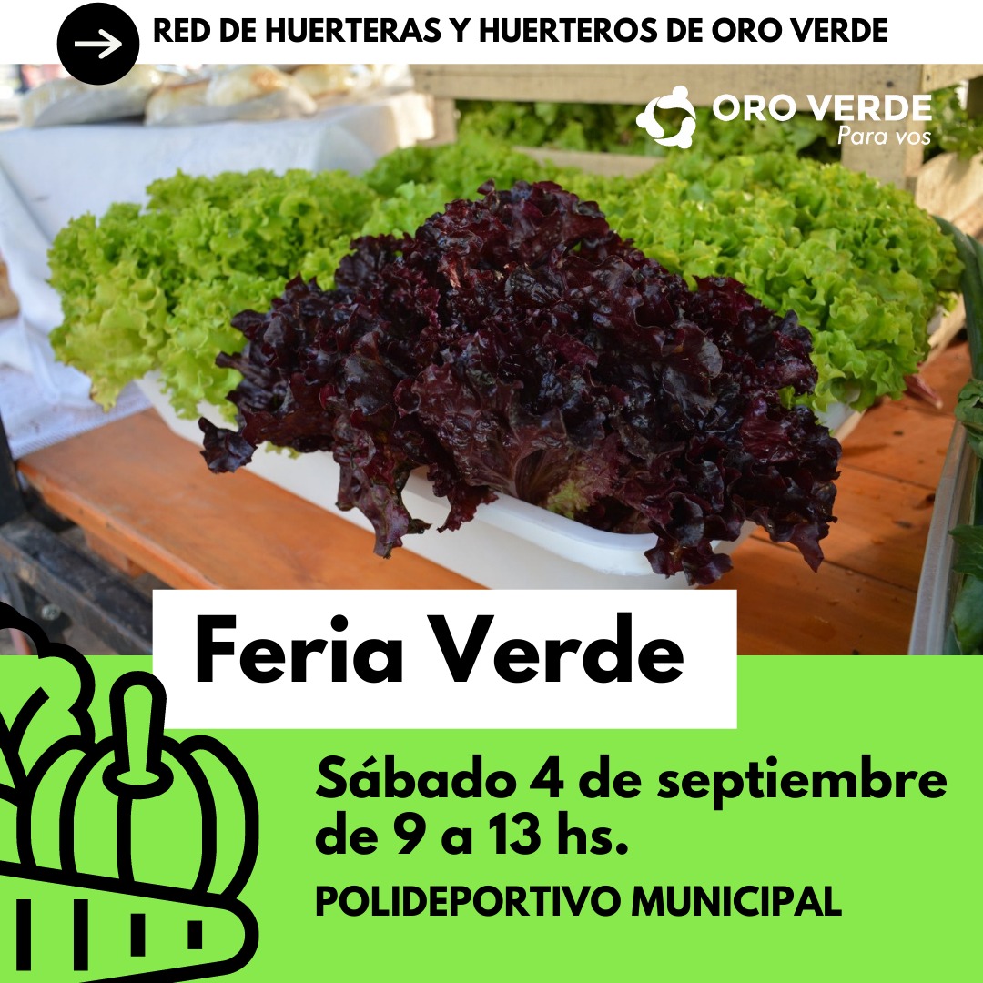 Feria Verde El Sábado 4 De Septiembre En El Polideportivo Municipal