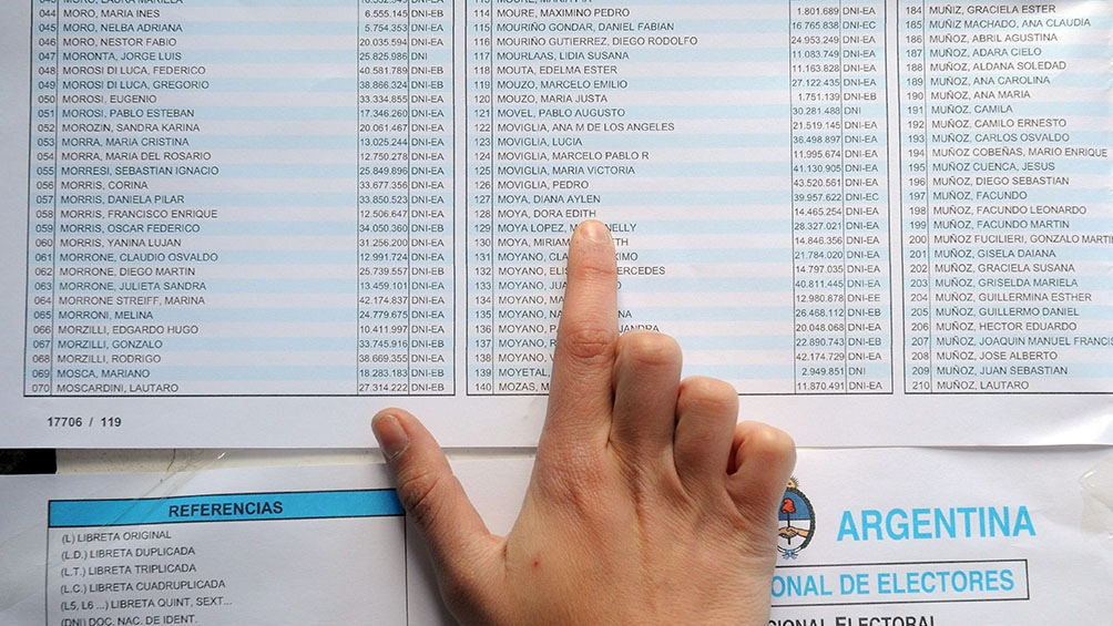 Cambios en el padrón: consultá dónde votar