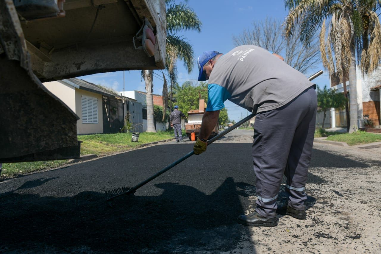 Realizan obras de bacheo complementarias al ensanche de avenida Zanni