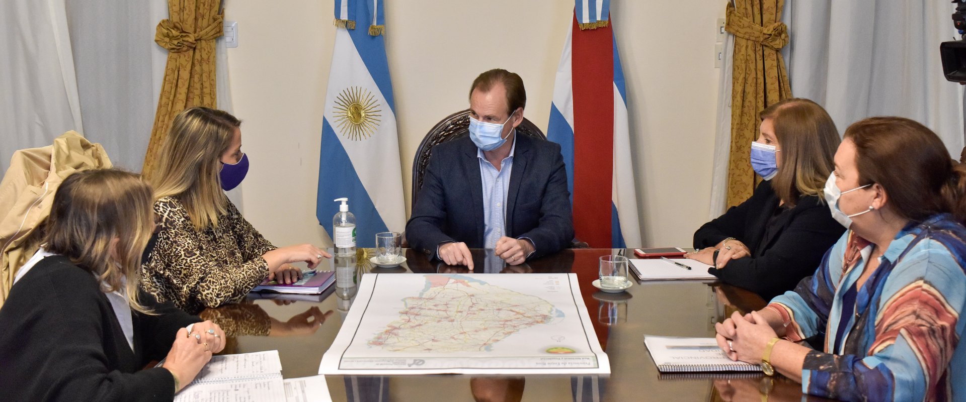 Bordet evaluó la situación tras el temporal y coordinó ayuda para las familias afectadas