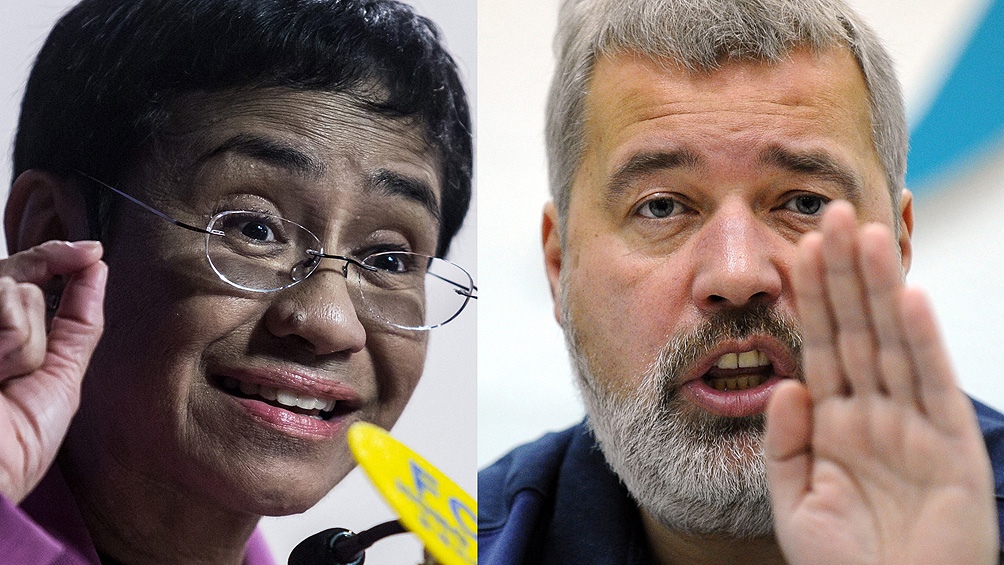 La periodista filipina Maria Ressa y el ruso Dimitri Muratov ganaron el Nobel de la Paz La periodista filipina Maria Ressa y el ruso Dimitri Muratov ganaron el Nobel de la Paz