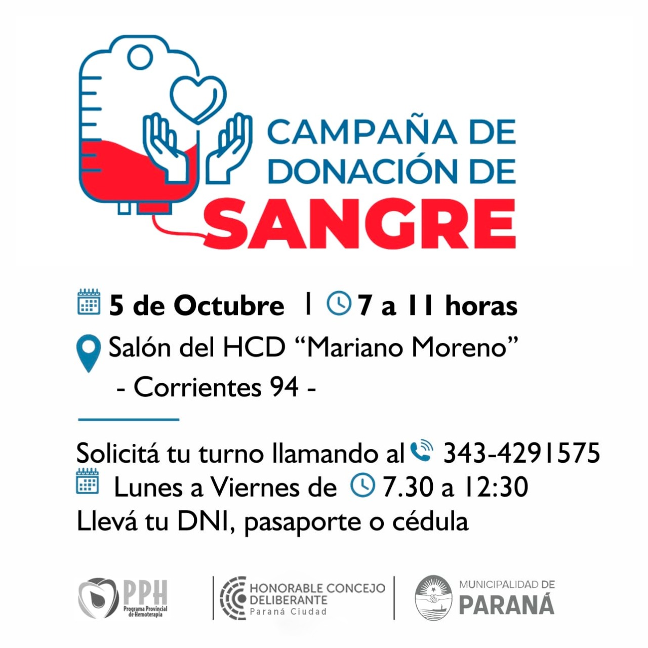 El Concejo Deliberante se suma a la campaña de donación de sangre El Concejo Deliberante se suma a la campaña de donación de sangre