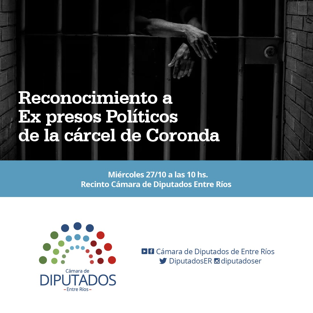 Realizarán un reconocimiento a ex presos políticos en Diputados