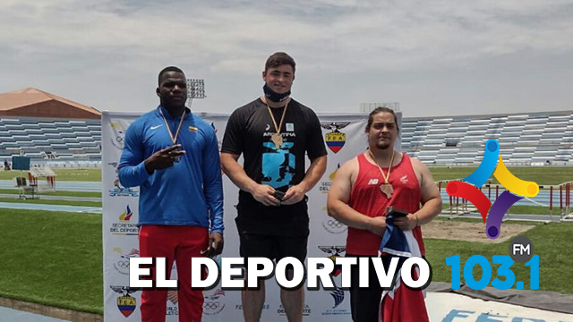 Tras el Oro en Bala, Nazareno Sasia se llevó la Medalla de Bronce en Disco Tras el Oro en Bala, Nazareno Sasia se llevó la Medalla de Bronce en Disco