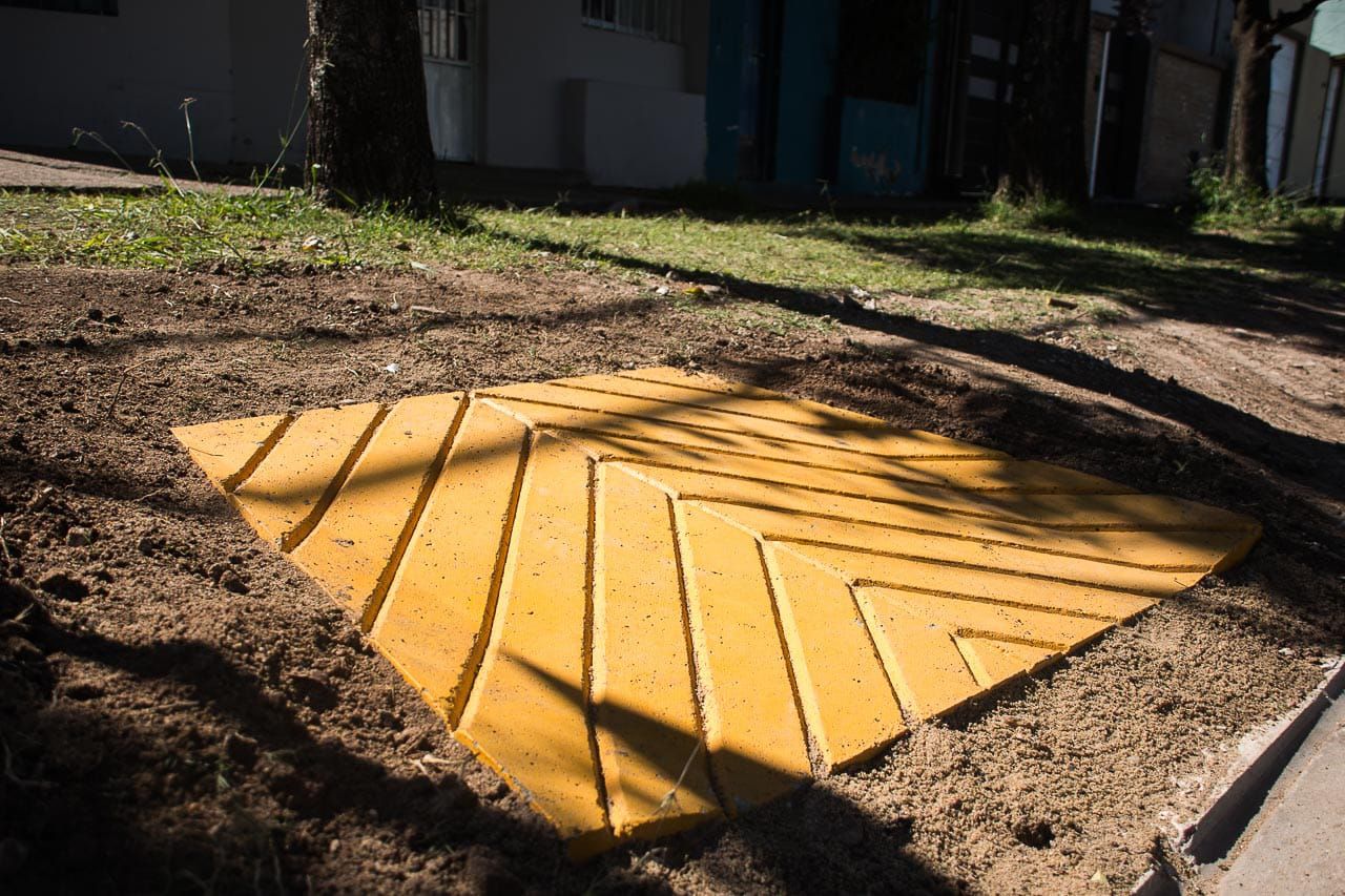 Colocan rampas de accesibilidad en calle Rondeau