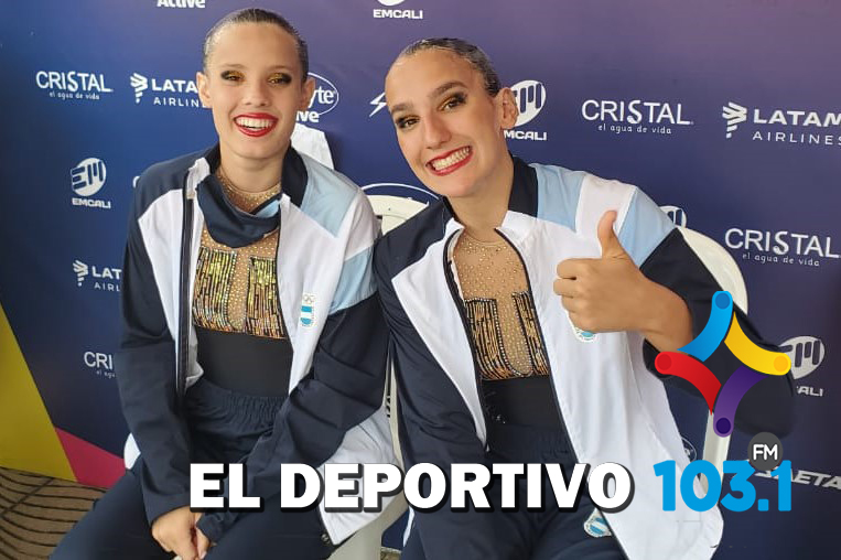 Caussi y Pineda clasificaron sextas en Natación Artisticas