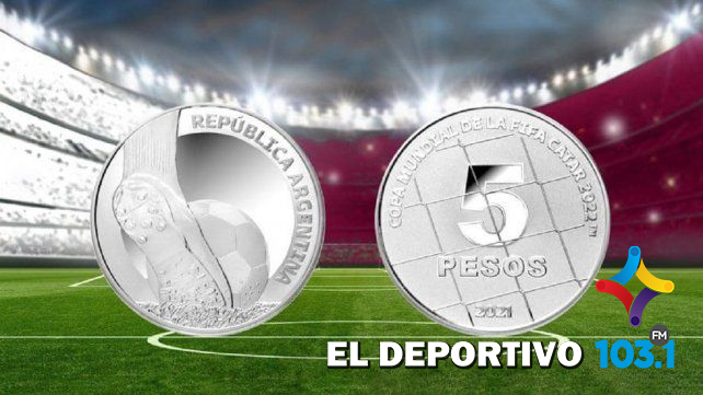 Argentina emitió una moneda por el Mundial de Qatar 2022