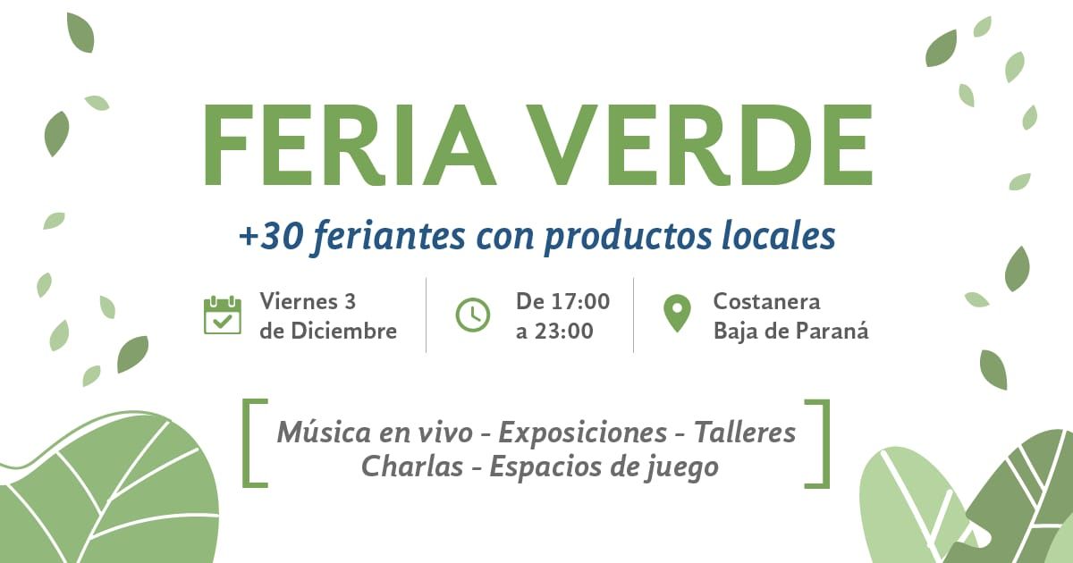 Llega la Feria Verde con productos sustentables, talleres, música y juegos