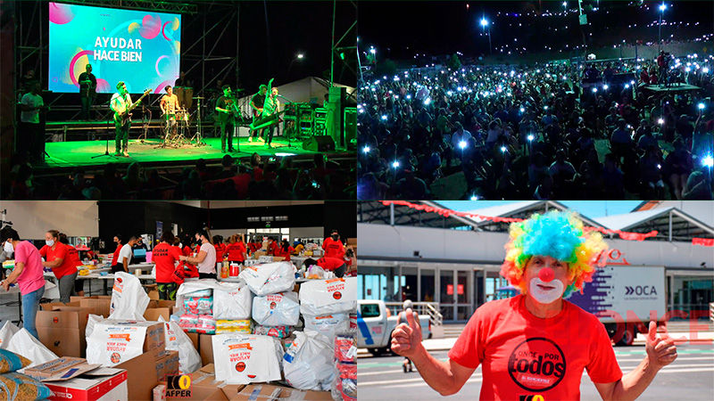 La fiesta de la solidaridad volvió a Sala Mayo con muchas donaciones y música