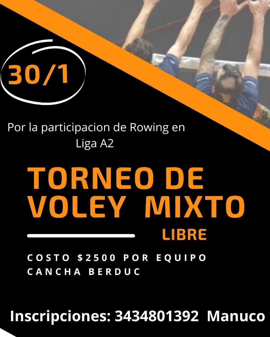 Torneo de Voley mixto de Rowing Torneo de Voley mixto de Rowing