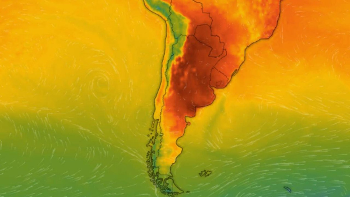 Argentina podría volver a ser el lugar más cálido del planeta