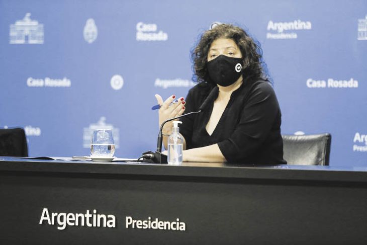 Vizzotti: «Estamos viendo que la velocidad de aumento de contagios está disminuyendo» Vizzotti: «Estamos viendo que la velocidad de aumento de contagios está disminuyendo»