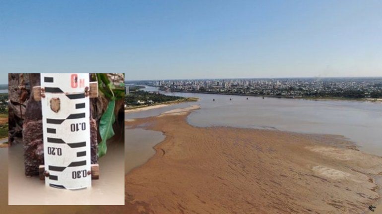 Bajante extraordinaria: el río bajó más de medio metro en una semana Bajante extraordinaria: el río bajó más de medio metro en una semana