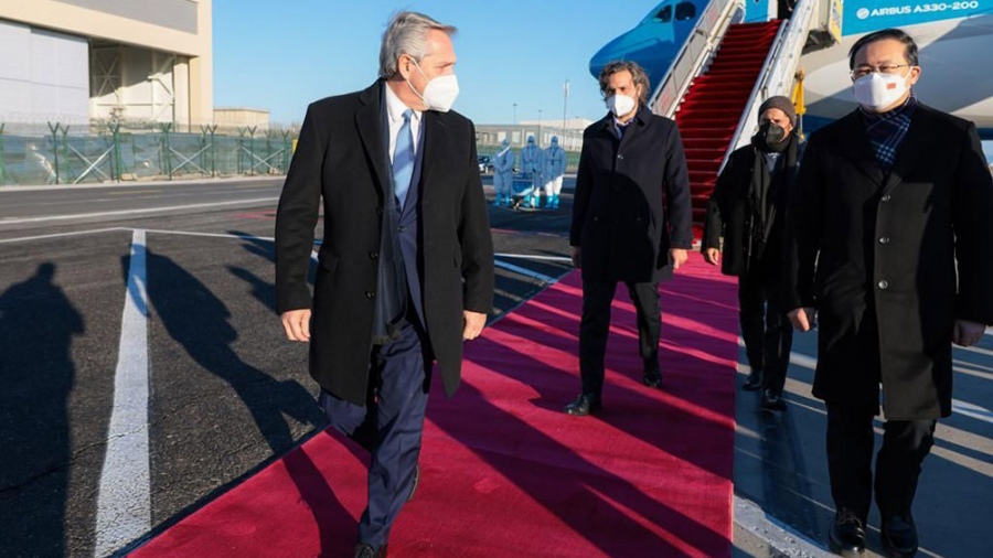El Presidente llegó a China para reunirse con Xi Jinping El Presidente llegó a China para reunirse con Xi Jinping