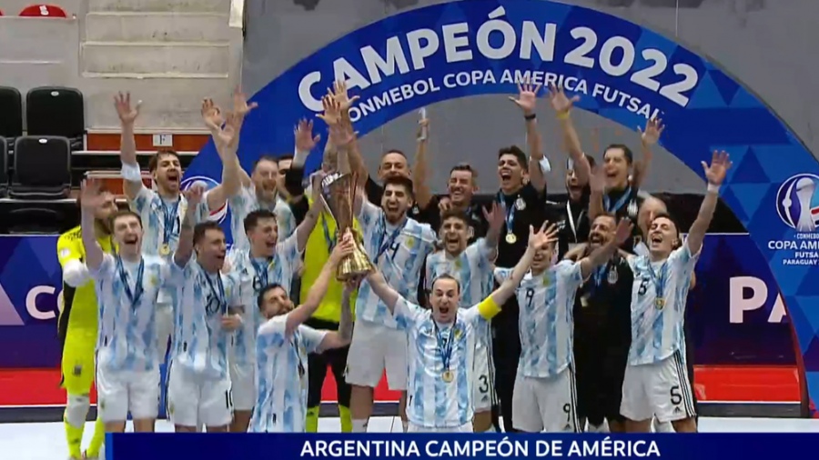 Futsal: Argentina le ganó a Paraguay y se consagró campeón de América Futsal: Argentina le ganó a Paraguay y se consagró campeón de América