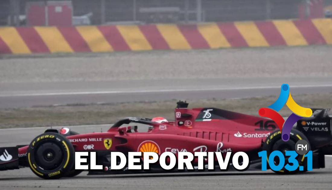 El Ferrari F1-75 ya en pista