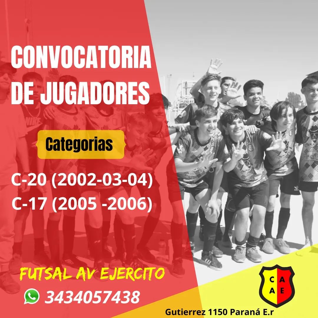 Convocatoria en Avenida Ejercito