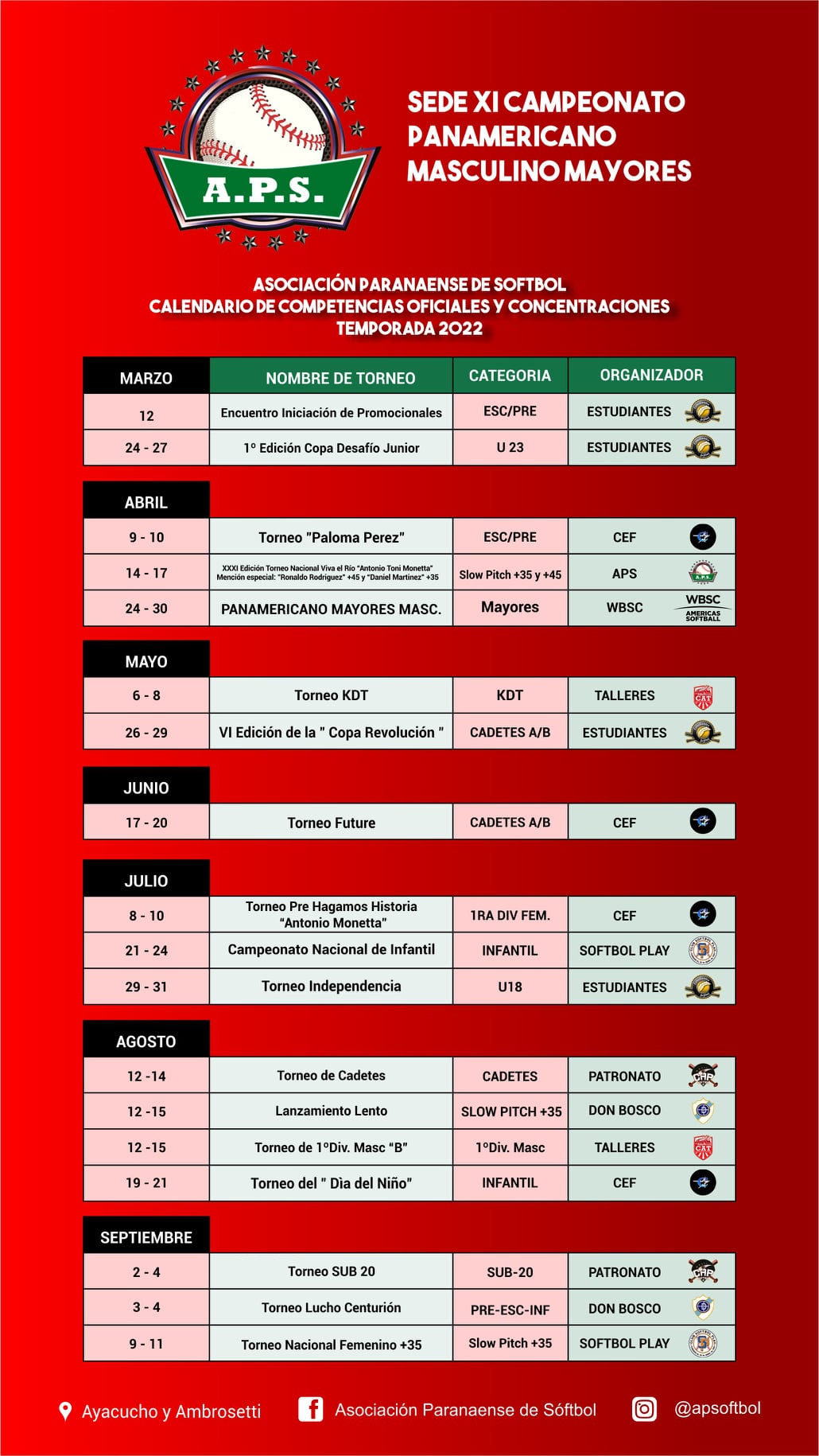 Listo el Calendario
