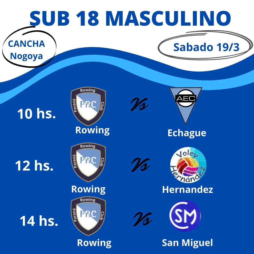 Rowing juega la Liga Provincial de Menores