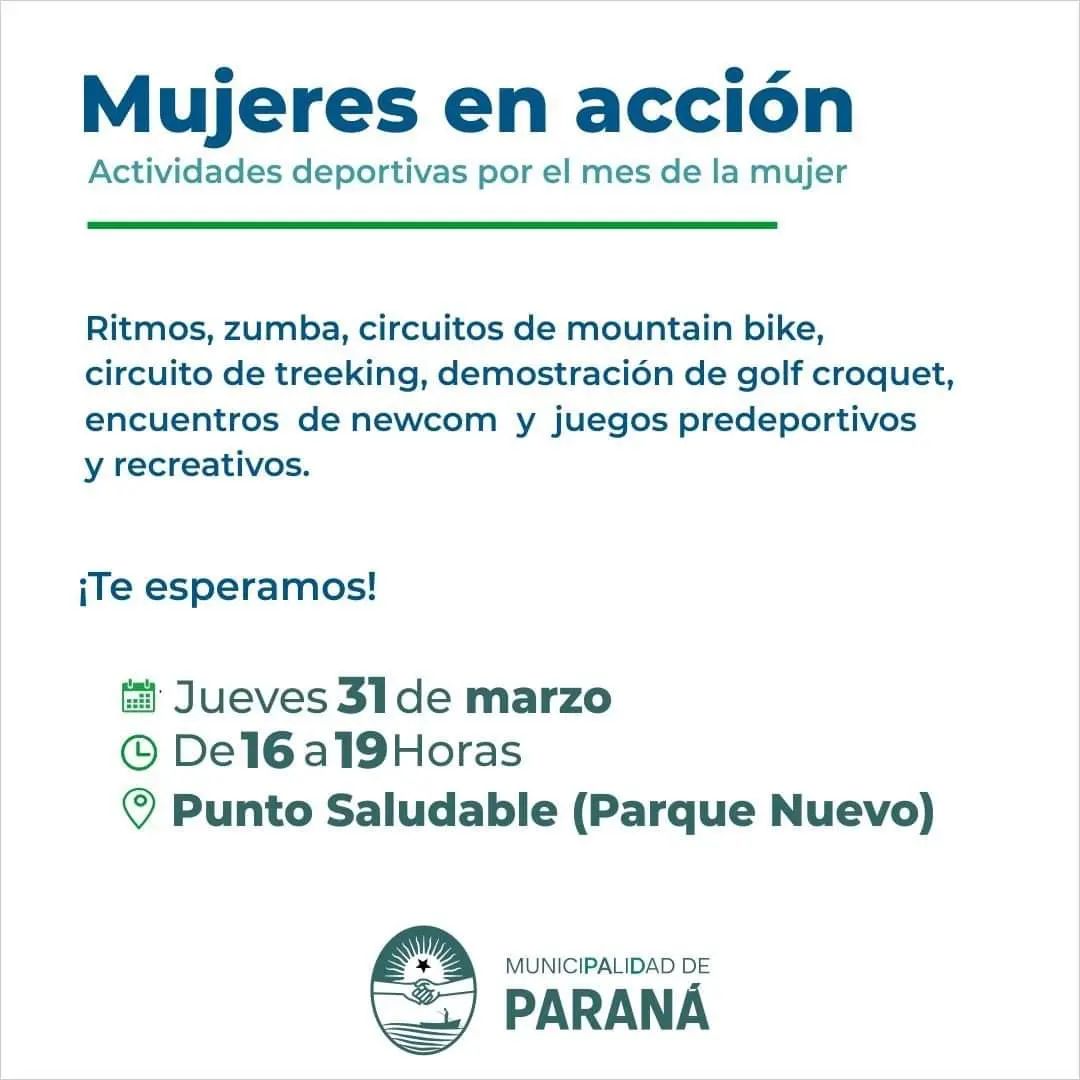 Hay actividades por el Mes de la Mujer