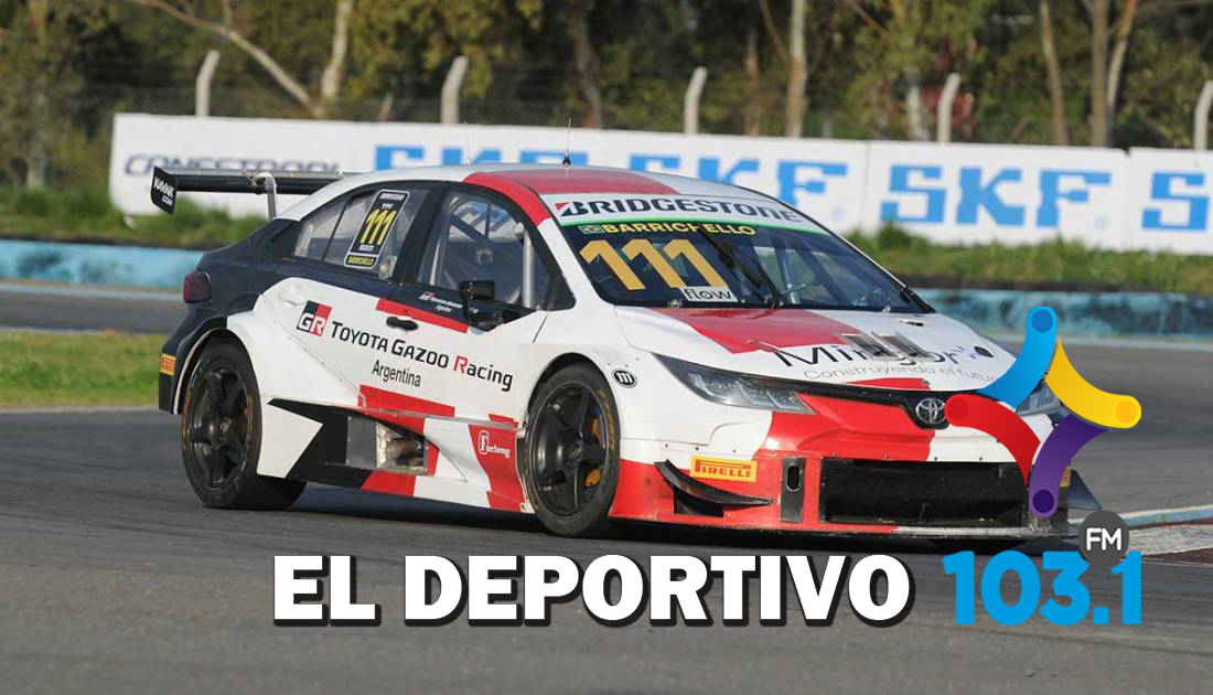 Santero, con el auto de Barrichello
