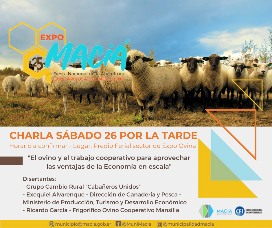 Exposición y charla ovina durante la Expo Macía 2022 Exposición y charla ovina durante la Expo Macía 2022