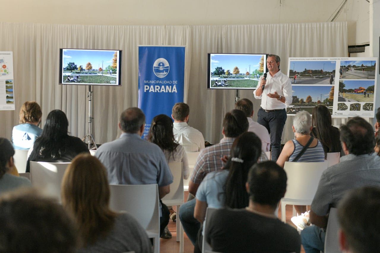 El municipio presentó el proyecto de puesta en valor de la plaza Mujeres Entrerrianas