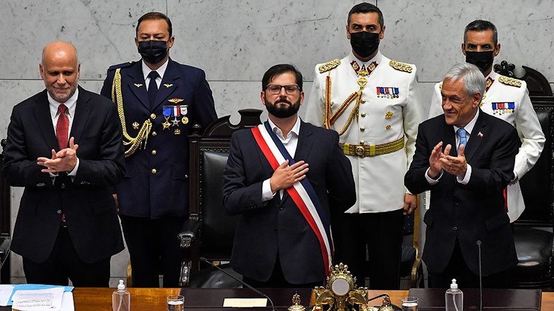 Gabriel Boric se convirtió en el presidente más joven de Chile