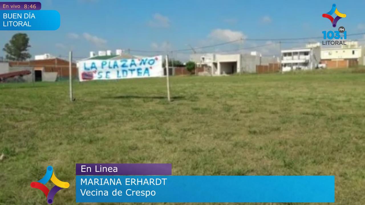 Crespo: La justicia falló a favor de los espacios verdes Crespo: La justicia falló a favor de los espacios verdes