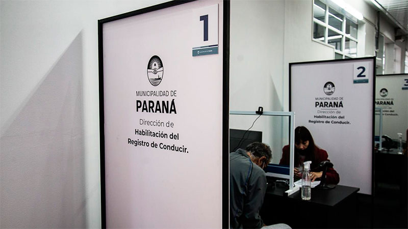 Reprograman turnos en el Registro de Conducir de Paraná