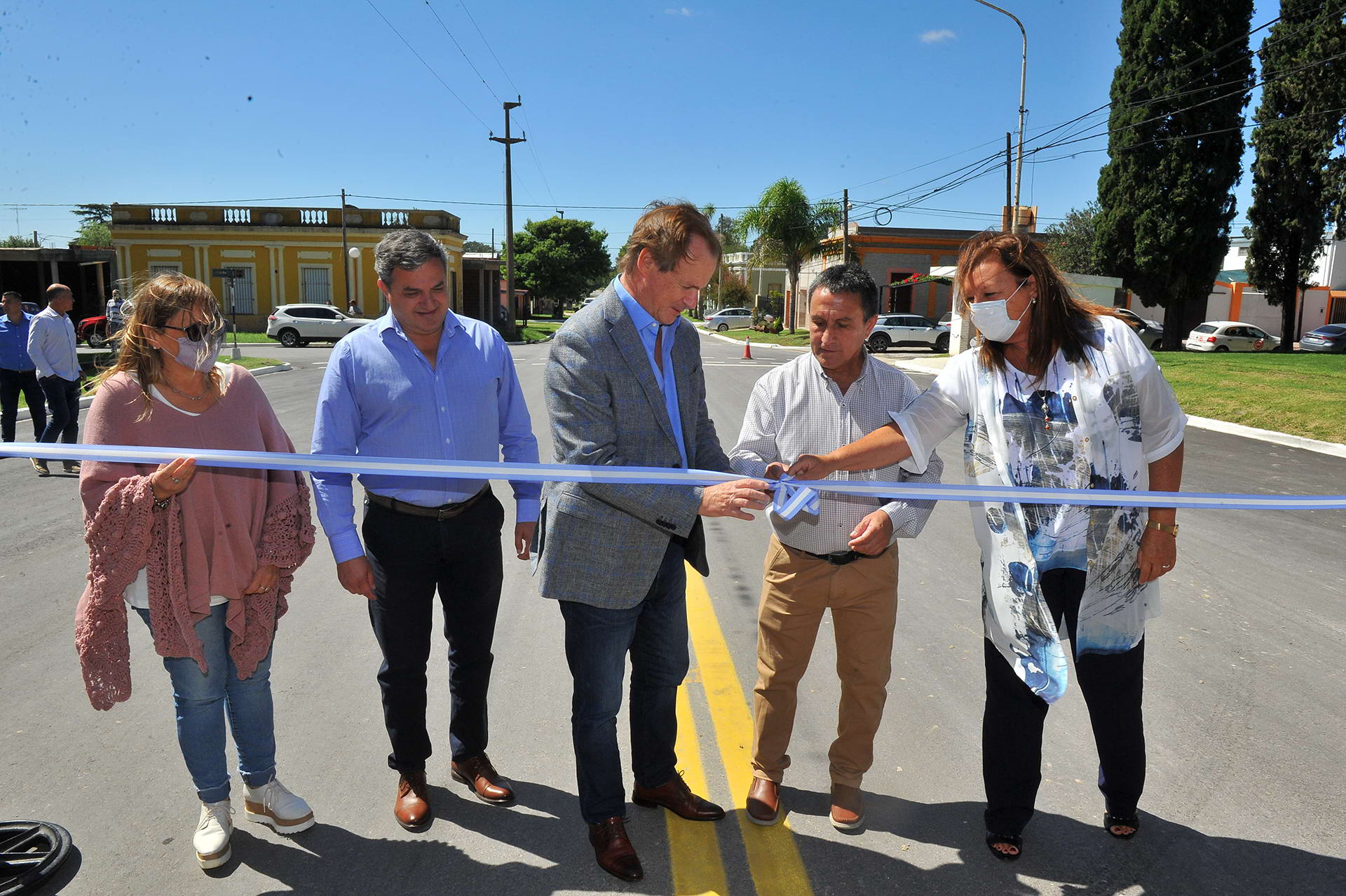 Bordet inauguró el acceso a Aldea Brasilera Bordet inauguró el acceso a Aldea Brasilera