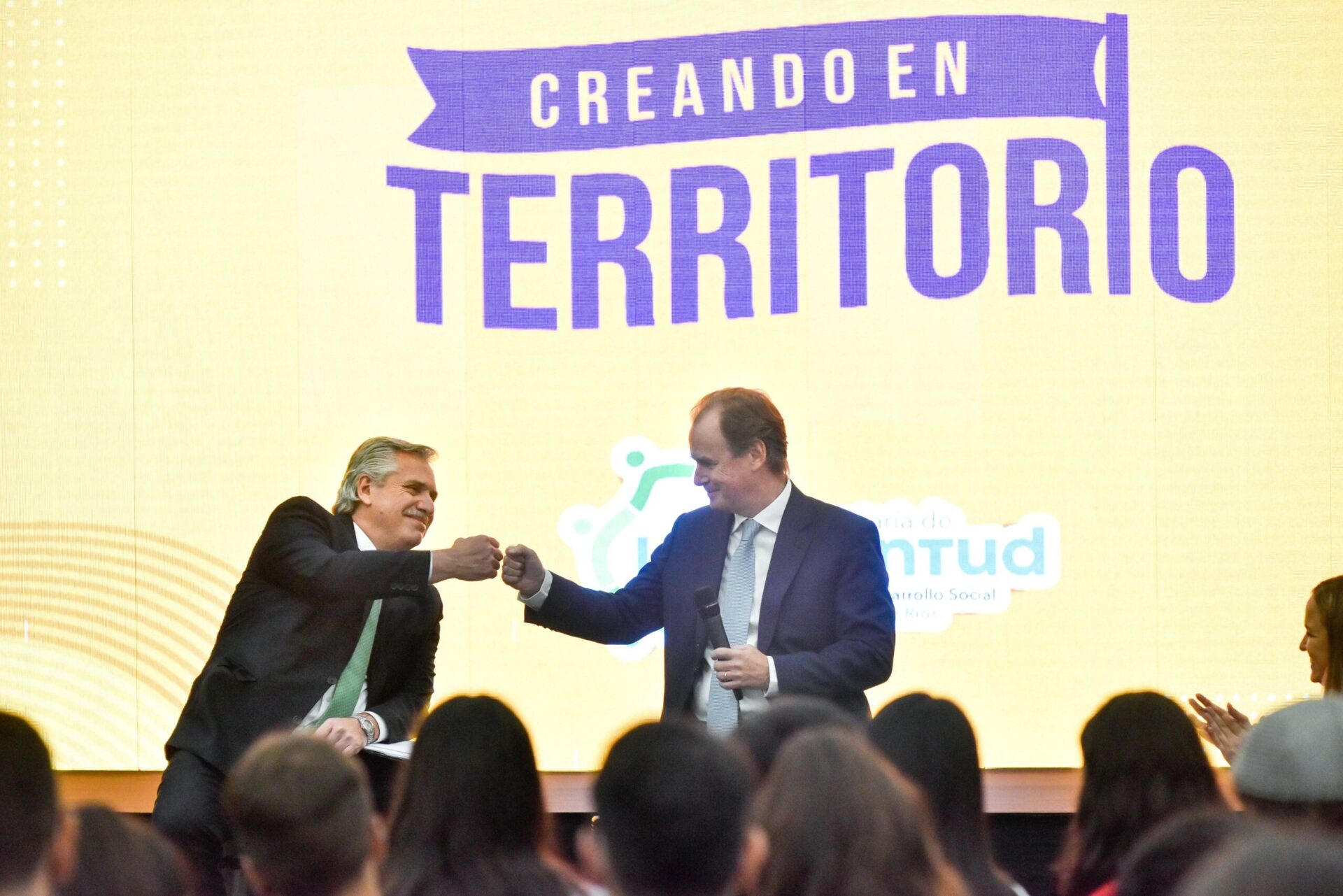 Alberto Fernández y Bordet lanzaron Creando en Territorio junto a estudiantes