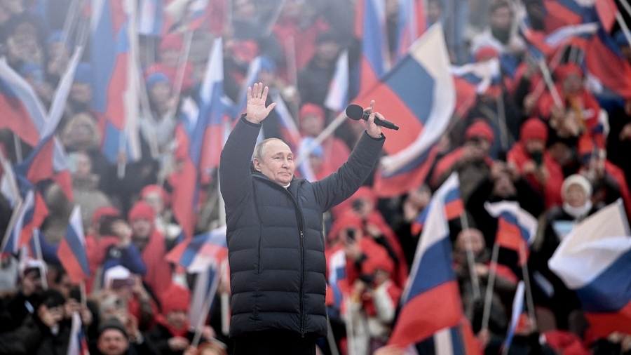 Se disparó la aprobación popular de Putin en Rusia Se disparó la aprobación popular de Putin en Rusia