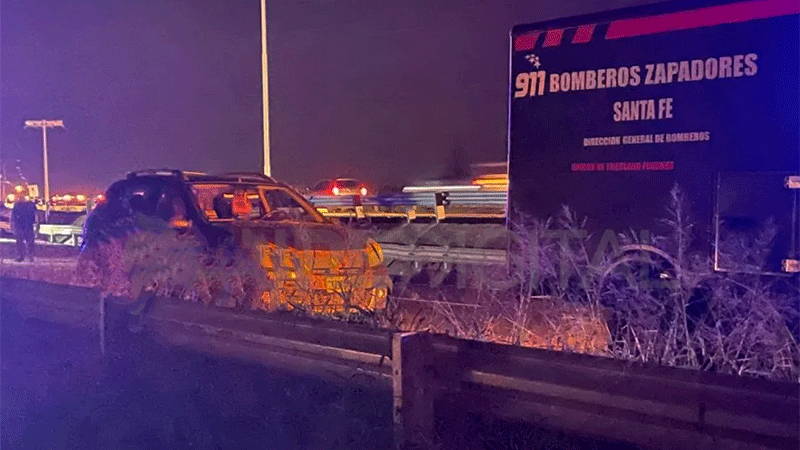 Fatal accidente en ruta 168 entre una moto y una camioneta