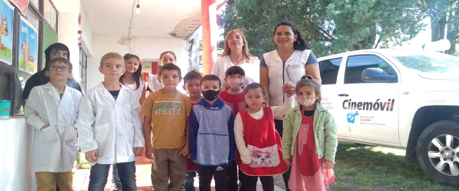 El Cinemóvil arrancó su agenda anual en escuelas rurales