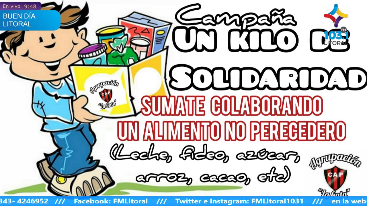 Lanzaron Un Kilo de Solidaridad, una acción noble para sumarnos todos Lanzaron Un Kilo de Solidaridad, una acción noble para sumarnos todos