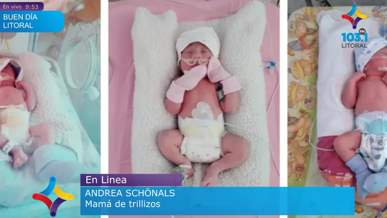 Dieron de alta a la mamá de los trillizos que nacieron en el San Roque Dieron de alta a la mamá de los trillizos que nacieron en el San Roque