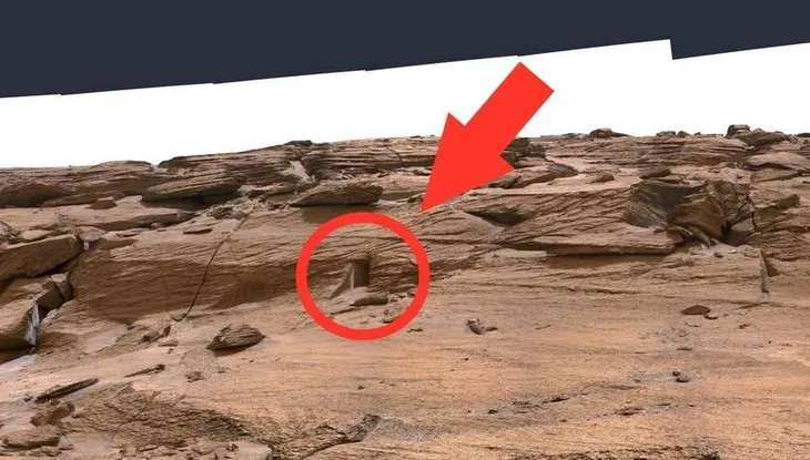 Marte: captan la imagen de una misteriosa puerta Marte: captan la imagen de una misteriosa puerta