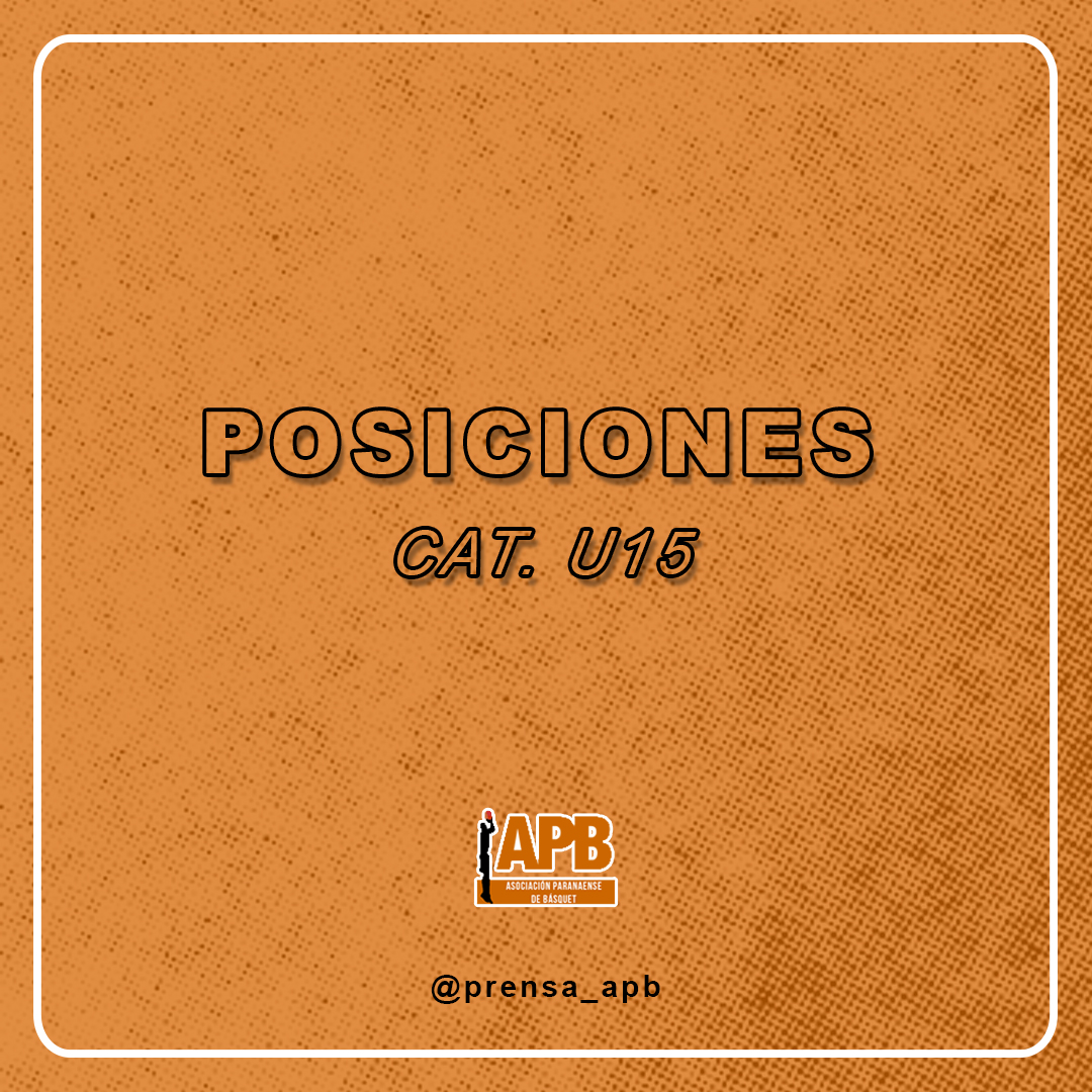 Resultados y posiciones U15 Resultados y posiciones U15