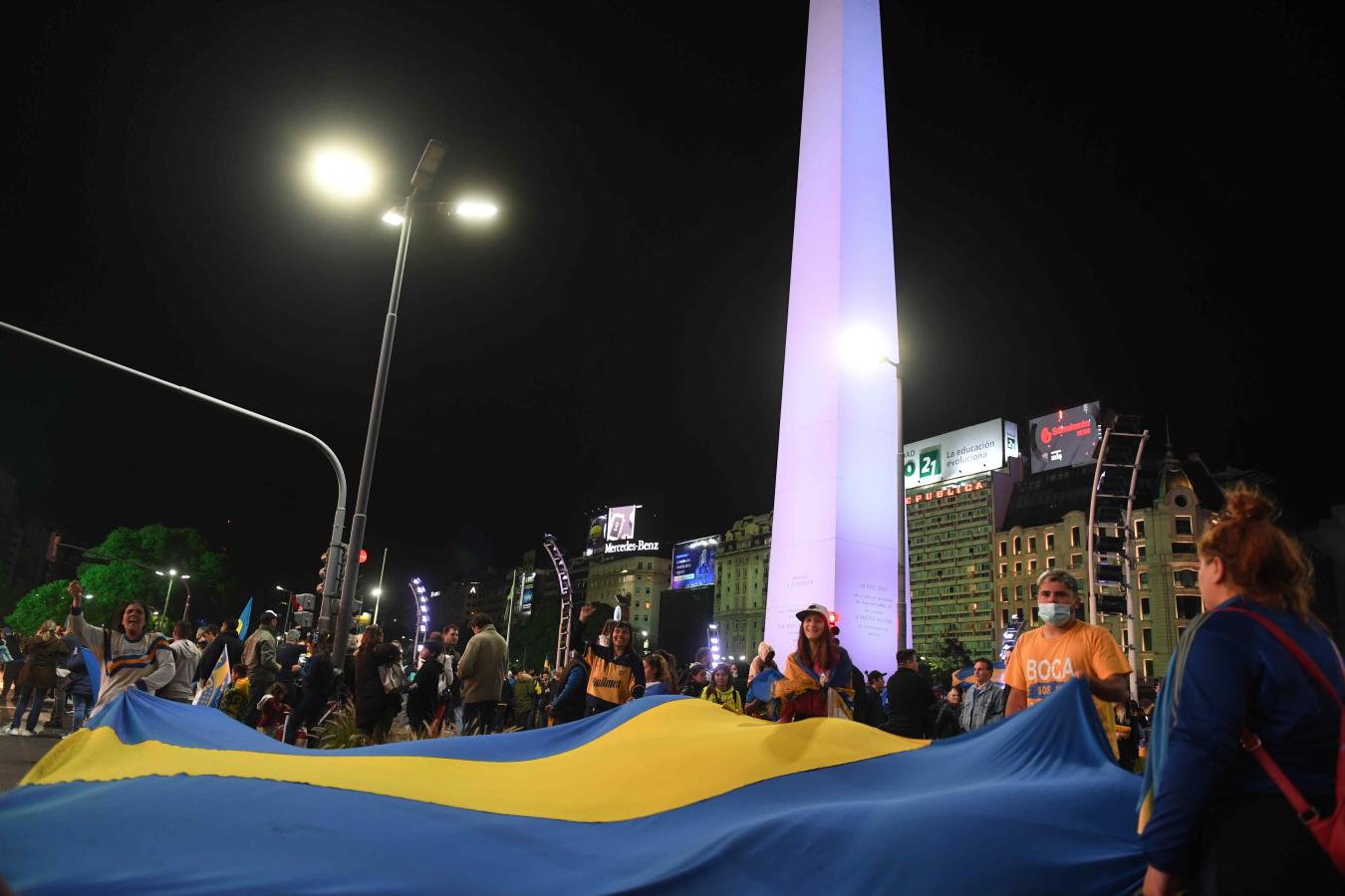 Los hinchas de Boca celebraron la nueva conquista en el Obelisco | El Gráfico
