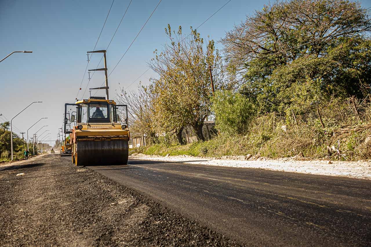 Avanza la repavimentación de calle Miguel David y habilitan la circulación en un tramo