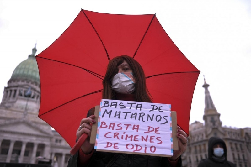 «Basta de matarnos», reclamaron en la 7ª marcha contra los travesticidios, transfemicidos y transhomicidios
